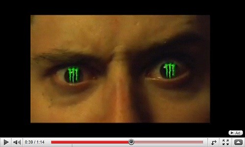On Youtube one of the Monster Energy Drink commercials It would appear